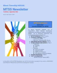 MTSS. Newsletter.1.2022 2023