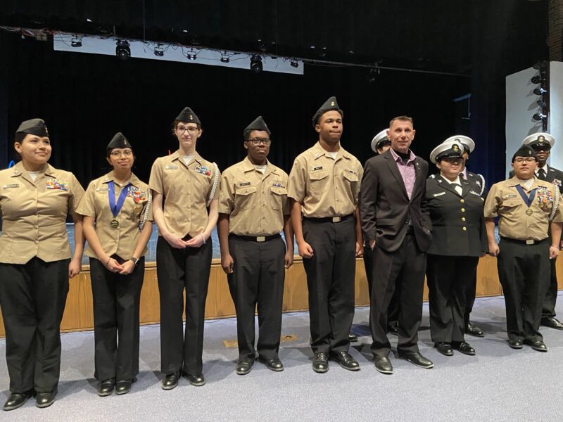 Image for the Tweet beginning: Congratulations to our NJROTC on