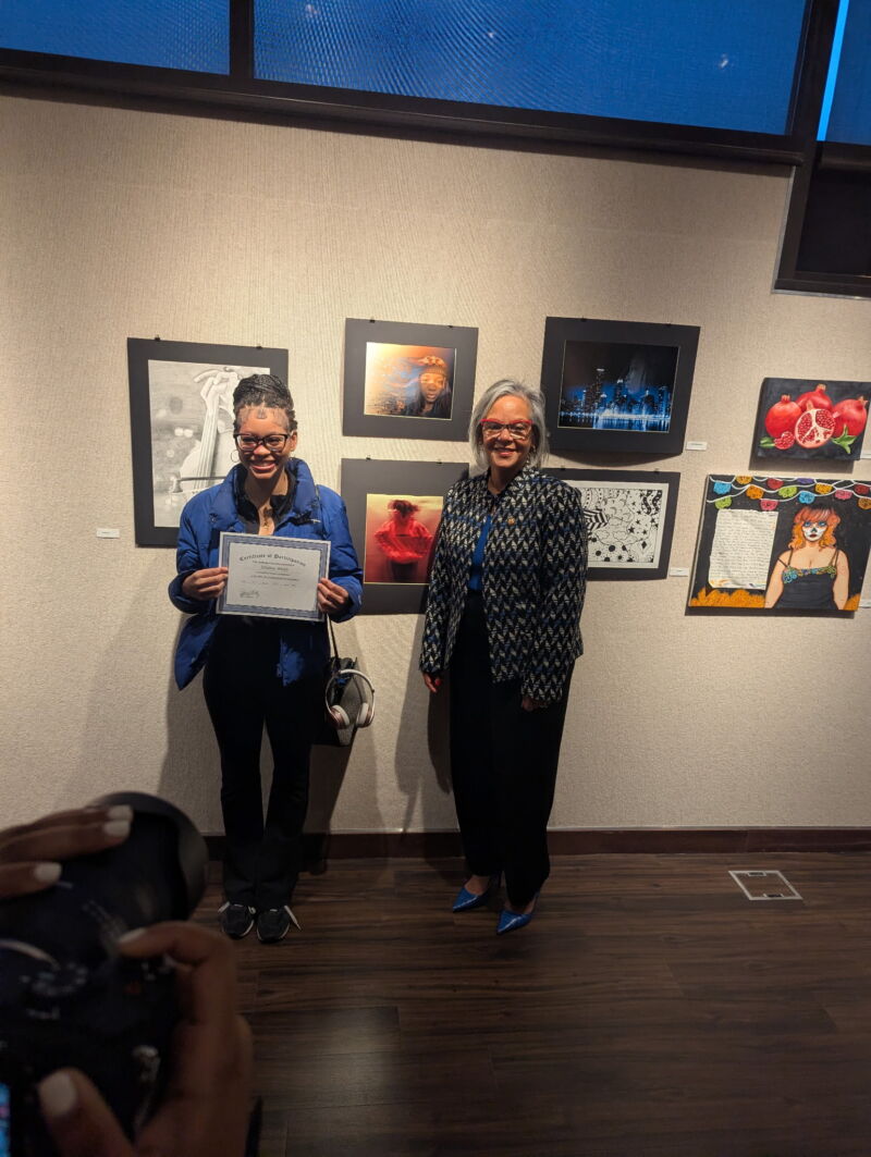 Image for the Tweet beginning: Our Visual arts students attended