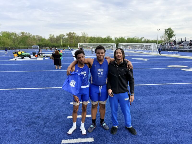 Image for the Tweet beginning: Track and Field Senior Night