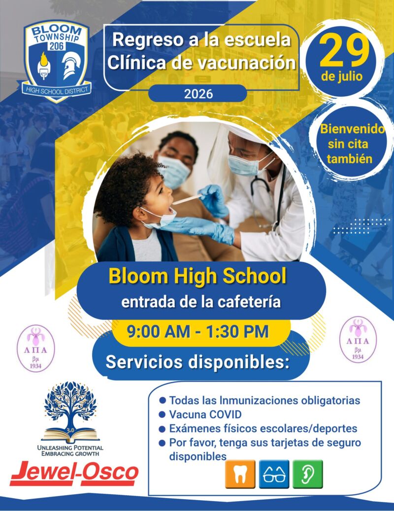 Image for the Tweet beginning: Back-to-School Clinic at Bloom High