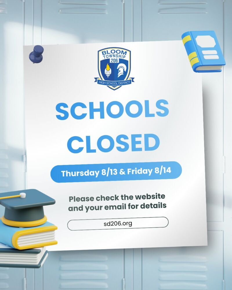 Image for the Tweet beginning: District 206 schools will be