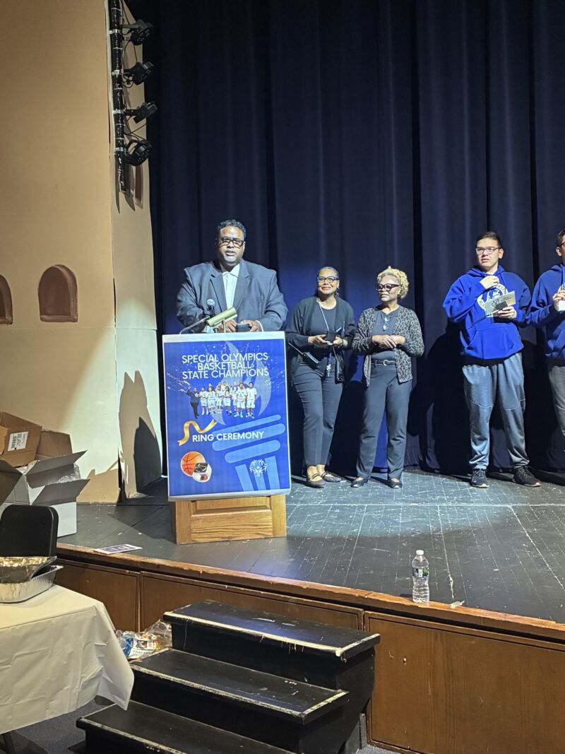 Image for the Tweet beginning: Ring Ceremony for Special Olympics