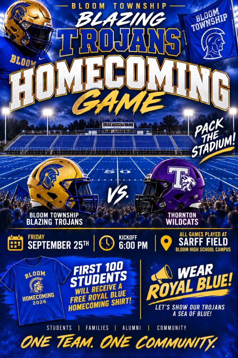 Image for the Tweet beginning: 🏈 HOMECOMING 2026! 💙💛

It’s time