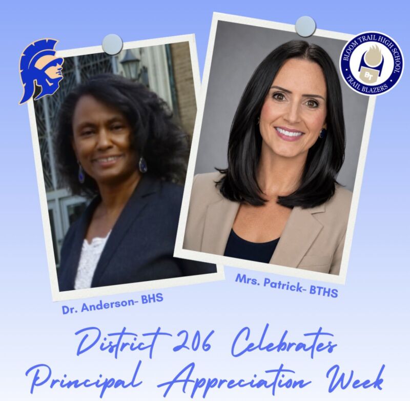 Image for the Tweet beginning: Principal Appreciation Week @DrJLAnderson @BloomTwp206